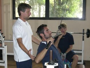 Blues at work to prepare the match in Santa Croce