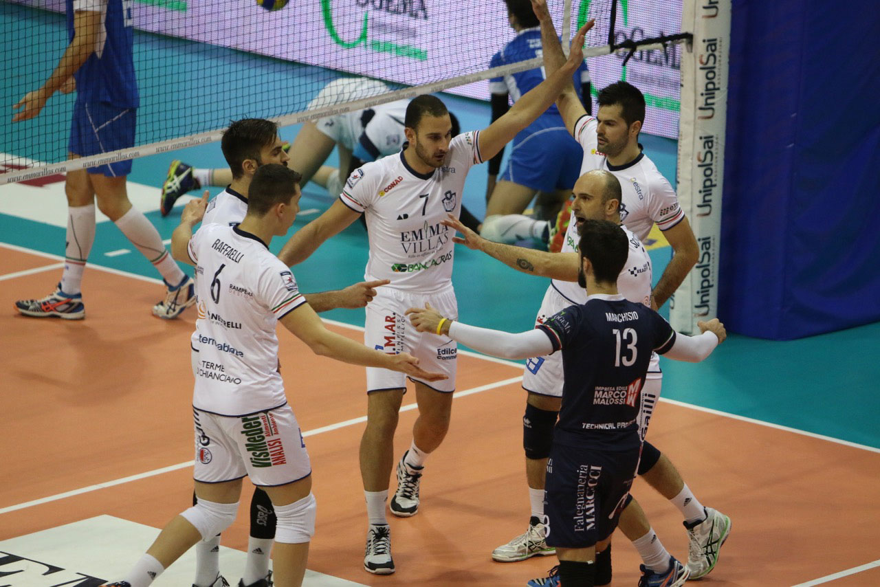 Five sets needed vs Club Italia