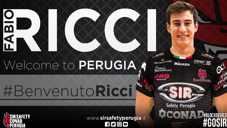 Fabio Ricci brand new middle blocker of Sir Safety