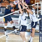 Middle blocker Mitchell Penning with Sora
