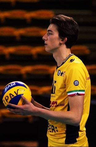 Rookie middle blocker Jacopo Ferrari with Reggio Emilia