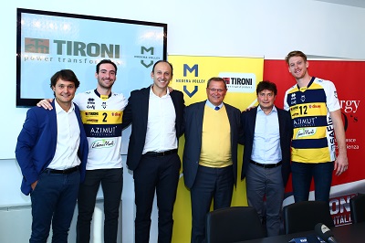 Stamattina presentazione del rinnovo della partnership tra Elettromeccanica Tironi e Modena Volley