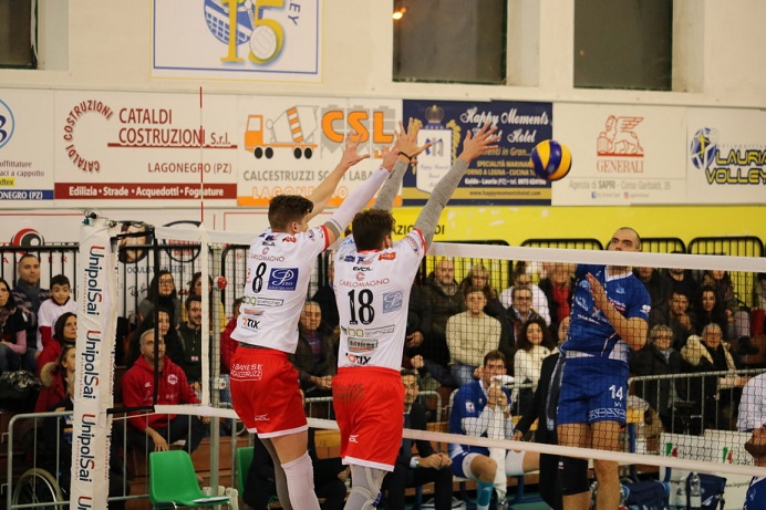 Gran prova corale dei monregalesi: Lagonegro al tappeto 3-0