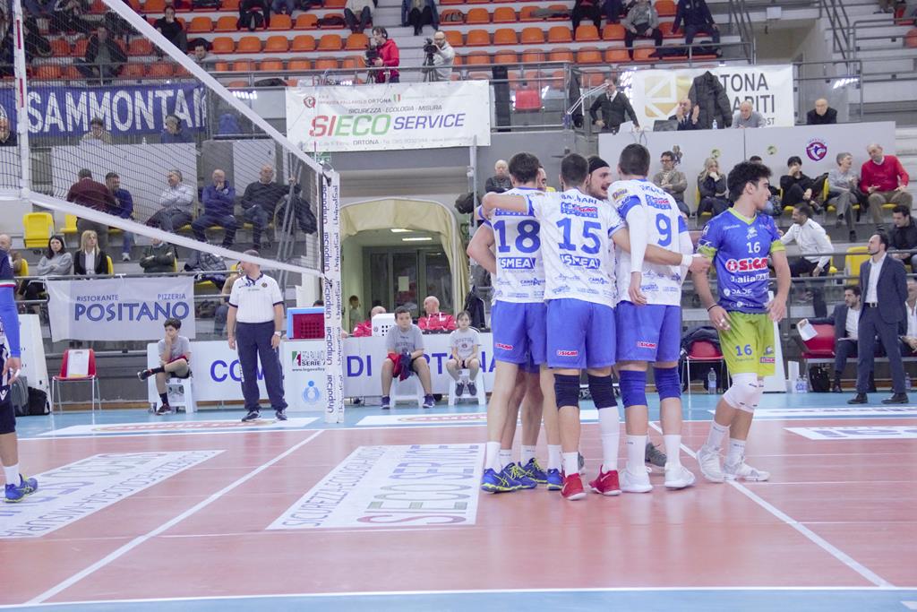 Abruzzo amaro, il cuore non basta: la Sigma Aversa si arrende 3-0 alla Sieco Service Ortona
