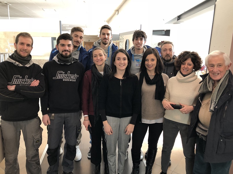 L’allegria contagiosa dei giovani Maccabruni, Cattaneo e Borgogno alla Idroterm di Mondovì