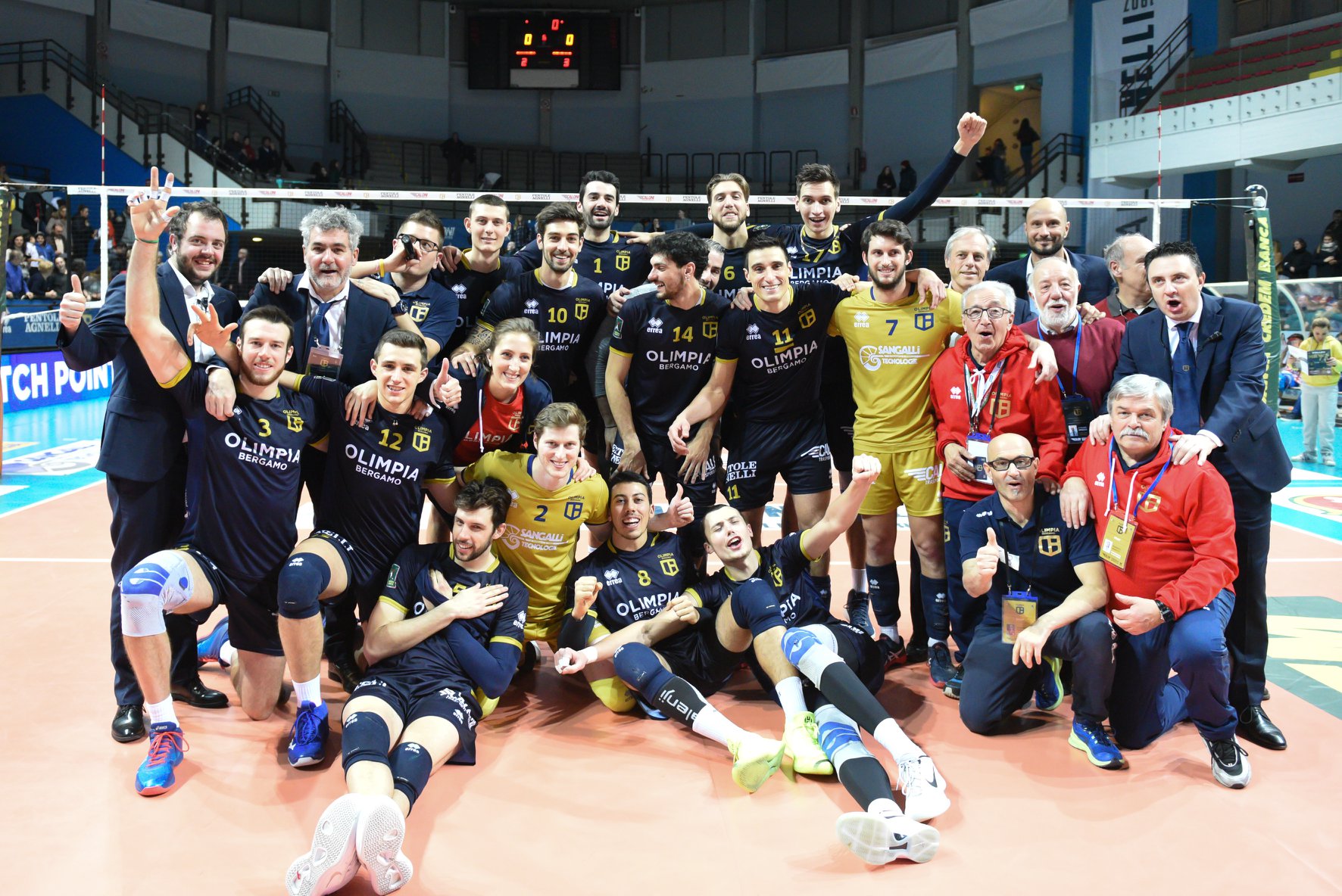 Tie break win with the heart for Bergamo