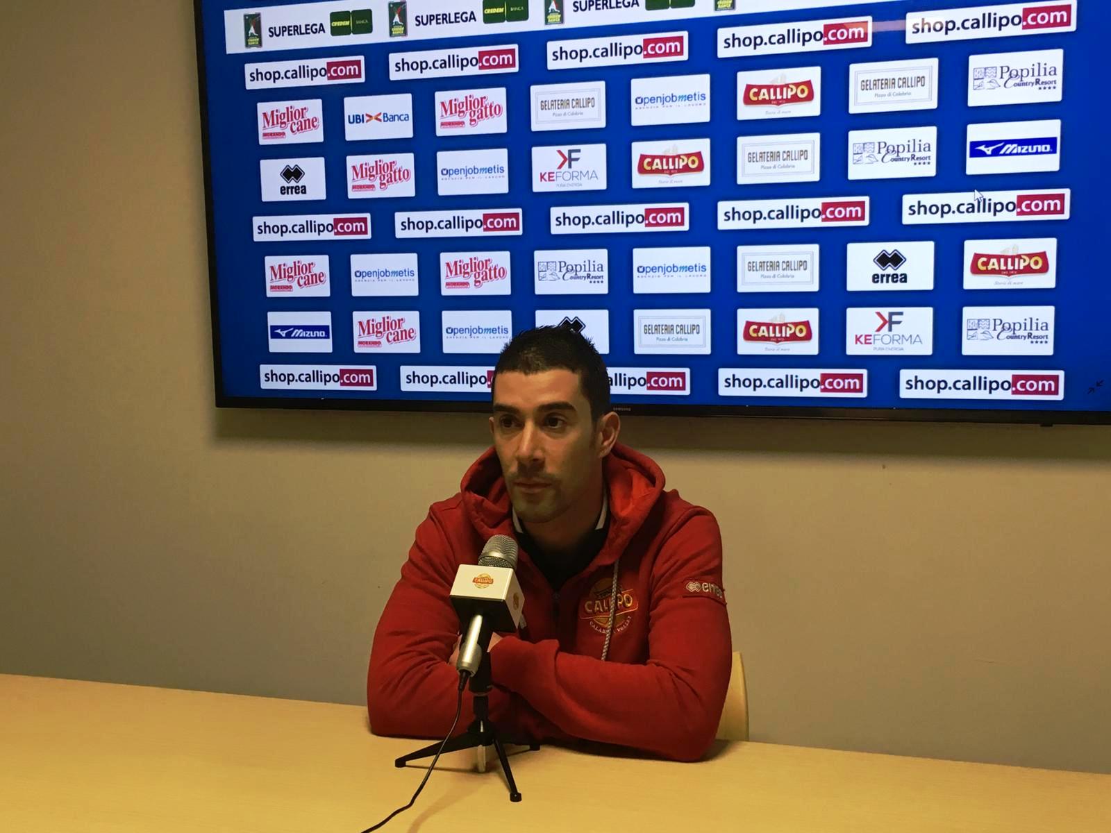 Davide Marra verso il match contro la capolista Trento: “Cercheremo con umiltà di controbattere palla su palla”