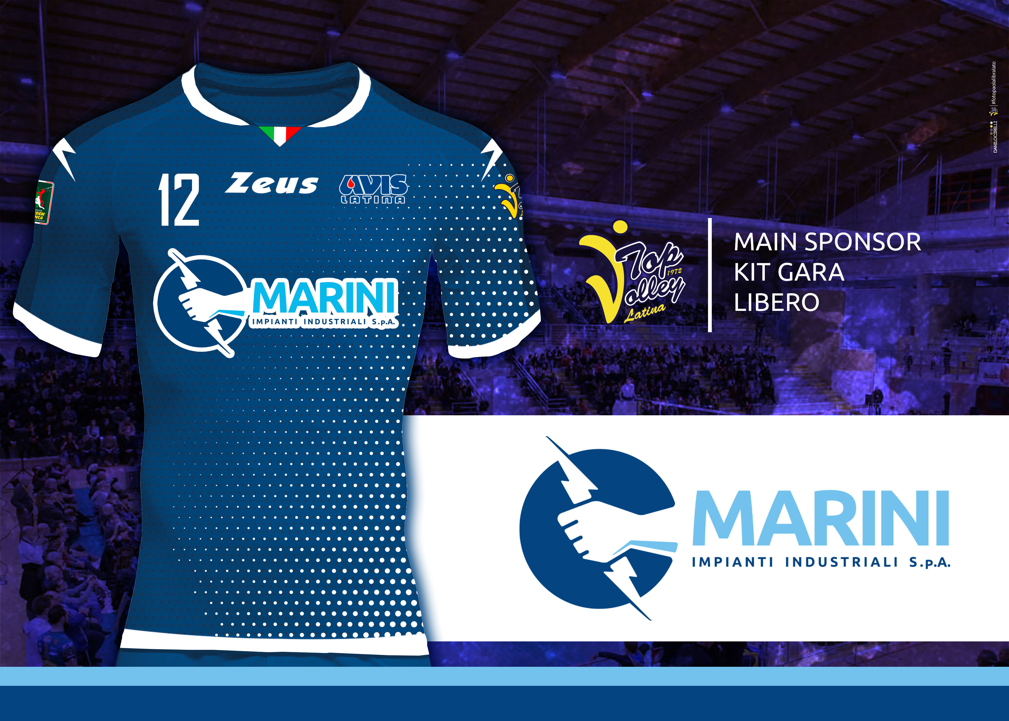 Marini Impianti Industriali SPA in Cisterna di Latina brand new Latina’s libero sponsor