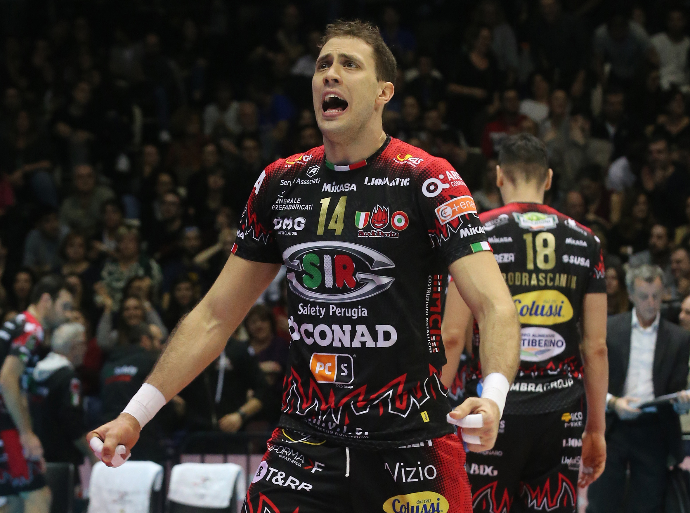 BOLOGNA 10/02/2019. VOLLEY. DEL MONTE FINAL FOUR COPPA ITALIA PALLAVOLO. . FINALE A1, SIR SAFETY PERUGIA - LUBE CUCINE CIVITANOVA.