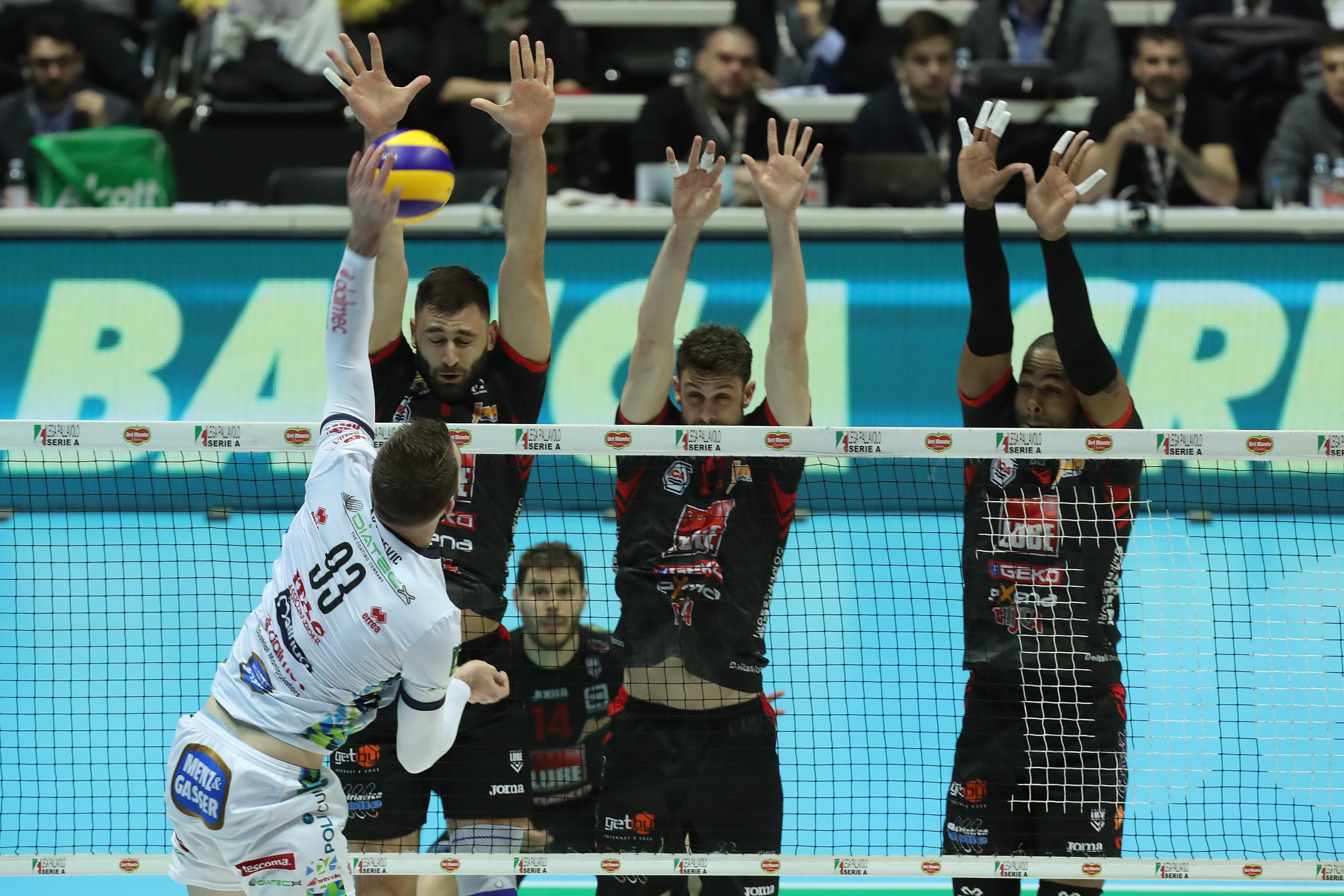 BOLOGNA 9/02/2019. VOLLEY. DEL MONTE FINAL FOUR COPPA ITALIA PALLAVOLO. .SEMIFINALE ITAS TRENTINO - LUBE CIVITANOVA.