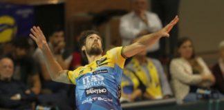 Domenica la centesima presenza con Trentino Volley per Luca Vettori
