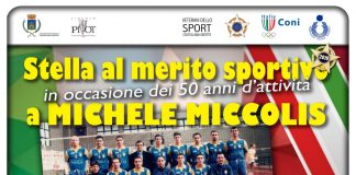 Il presidente della Materdominivolley.it, Michele Miccolis sarà premiato dal CONI con la Stella al merito sportivo