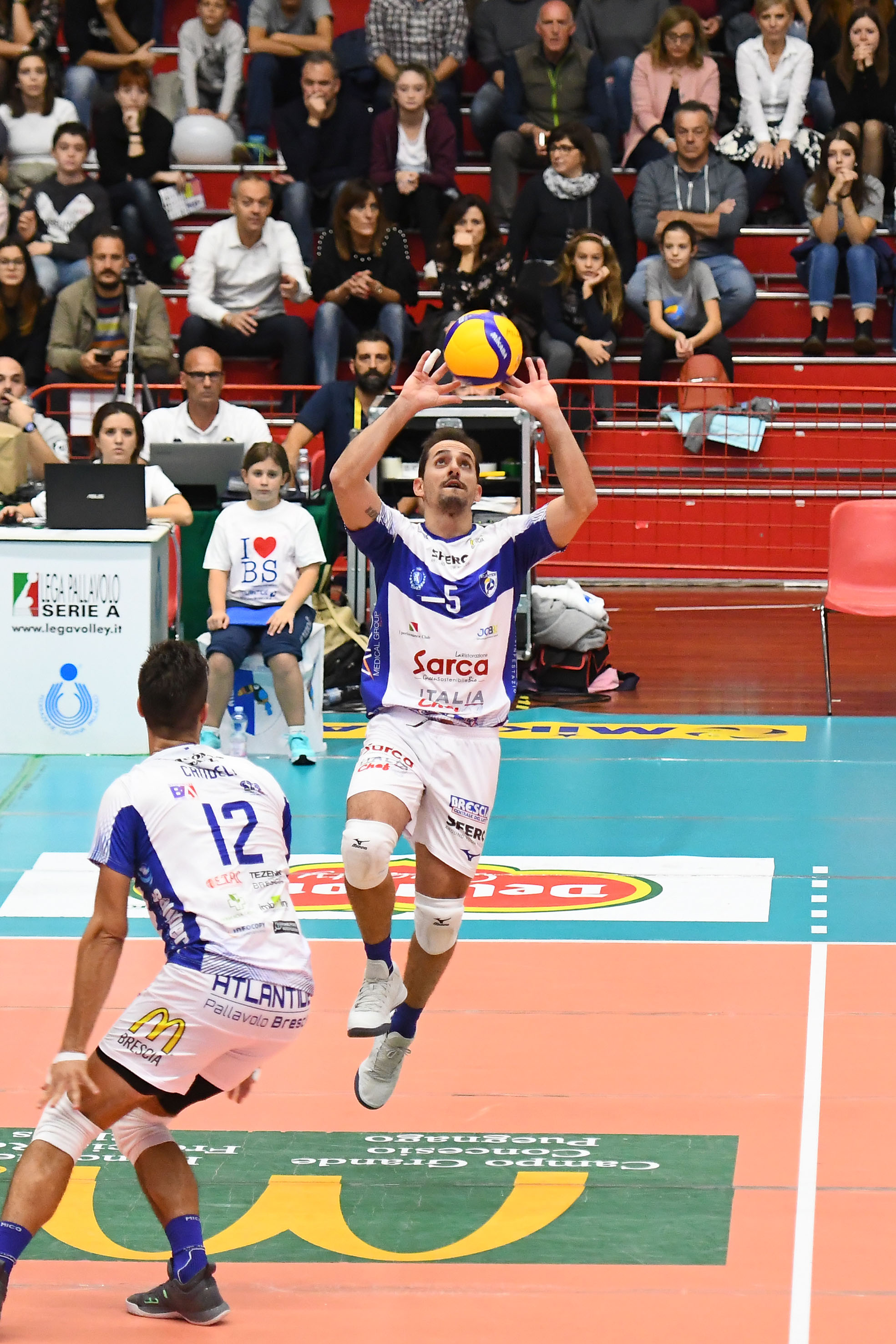 capitan tiberti in palleggio
