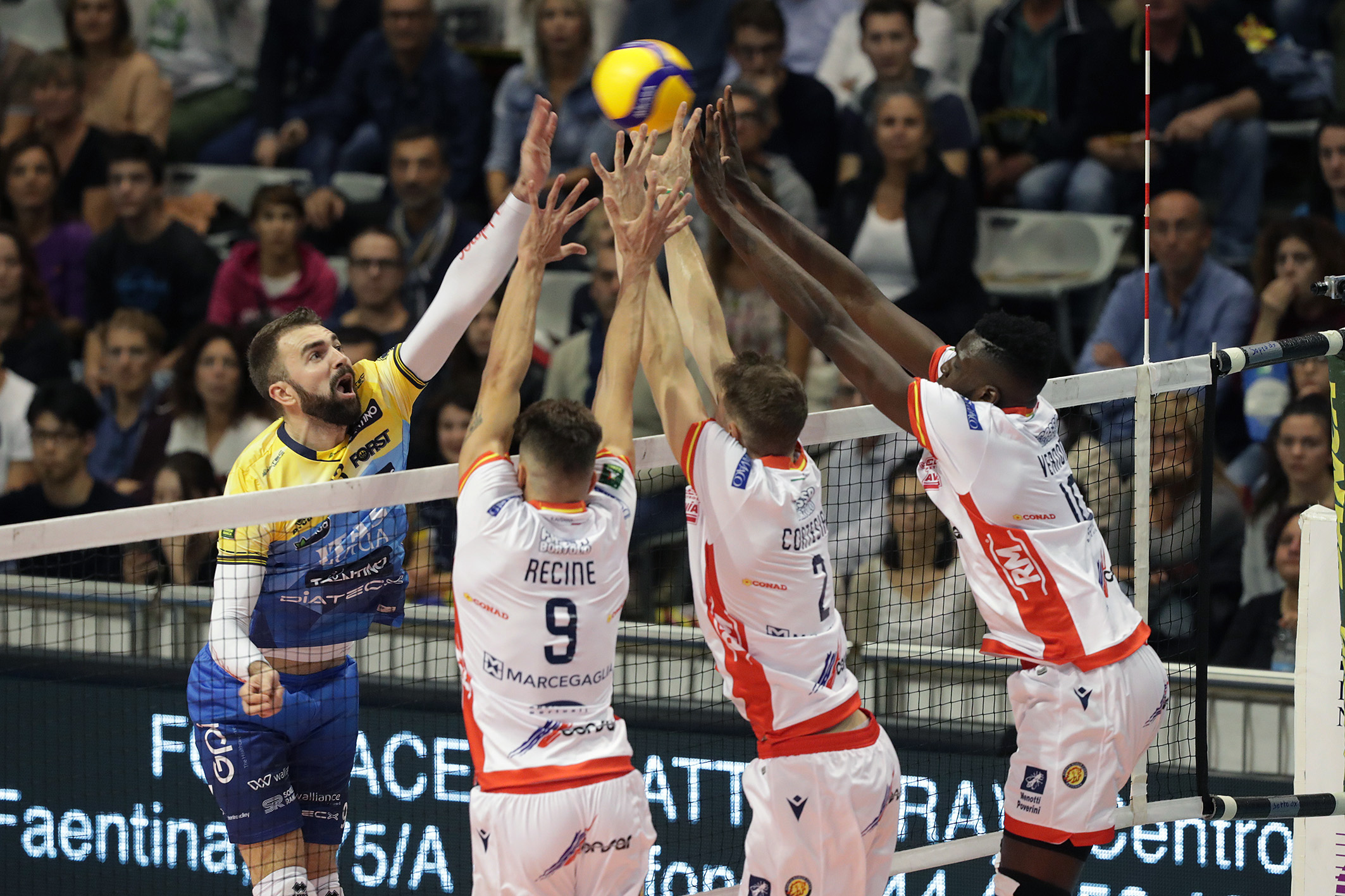 RAVENNA 20/10/2019. VOLLEY PALLAVOLO. CONSAR RAVENNA - ITAS TRENTINO.