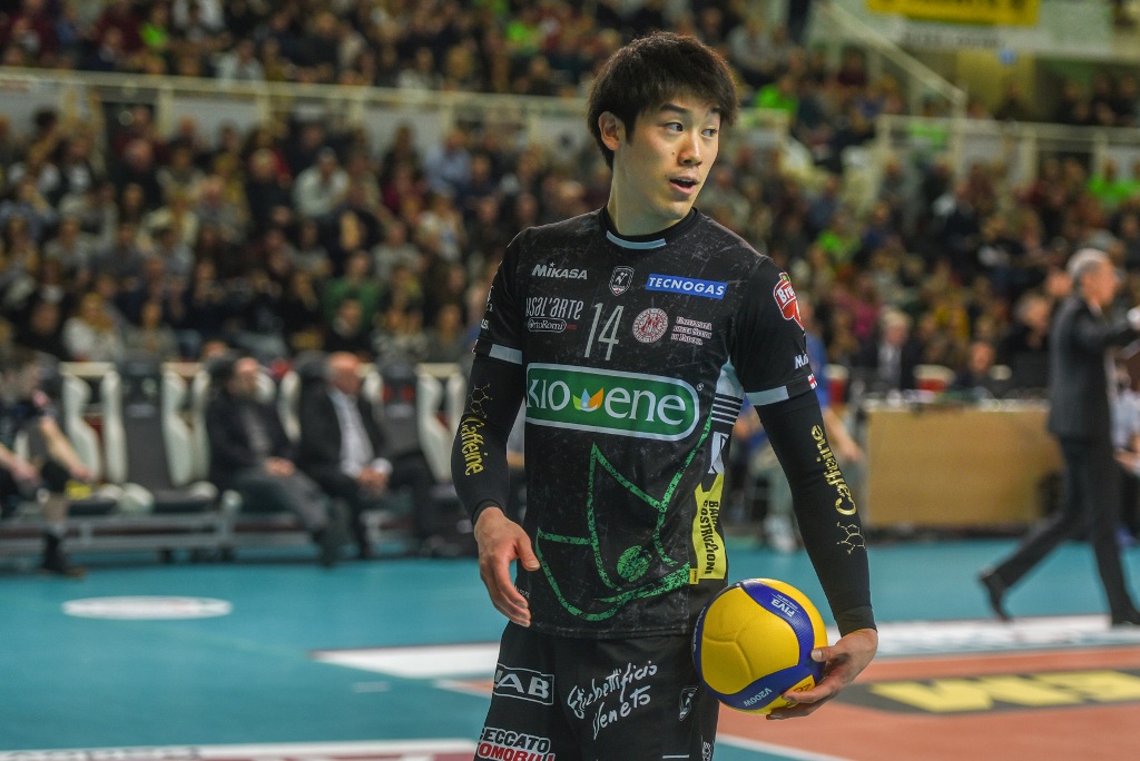 Yuki Ishikawa, ex nella sfida con Latina (foto Lazzarotto)