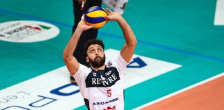 Marco Izzo al palleggio della Gas Sales Piacenza