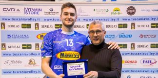 Gabriele Ceccobello ancora al centro dell’attacco bianco azzurro