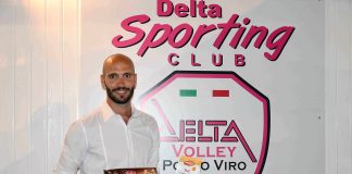 Marini si conferma title sponsor del Delta Volley Porto Viro Il nuovo acquisto Federico Bargi con i prodotti Marini