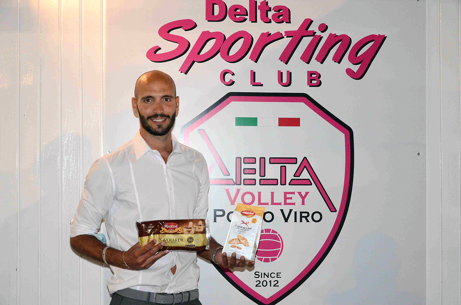 Il nuovo acquisto Federico Bargi con i prodotti Marini Il nuovo acquisto Federico Bargi con i prodotti Marini