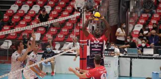 La Gas Sales Bluenergy Piacenza impatta contro la Top Volley Cisterna