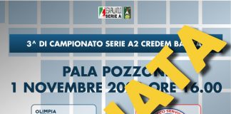 Postponed the game versus Ortona