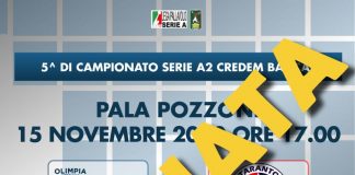 Agnelli Tipiesse Bergamo-Prisma Taranto postponed