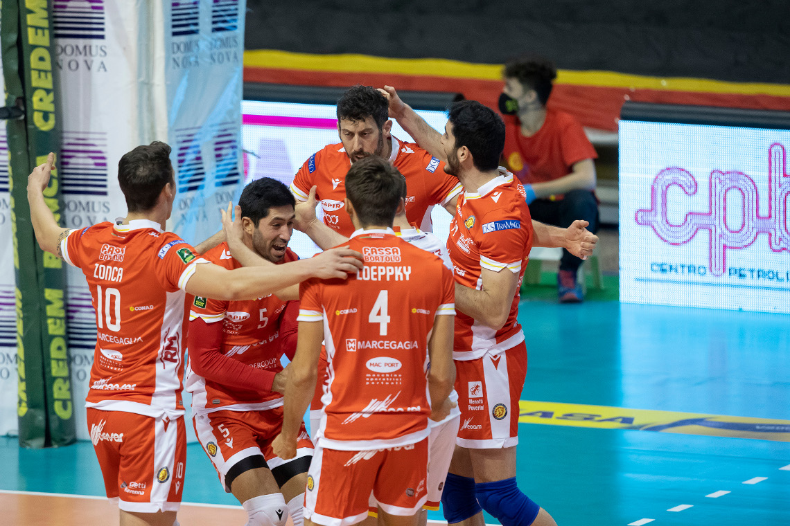 Consar Ravenna - NBV Verona 0-3. Esultanza