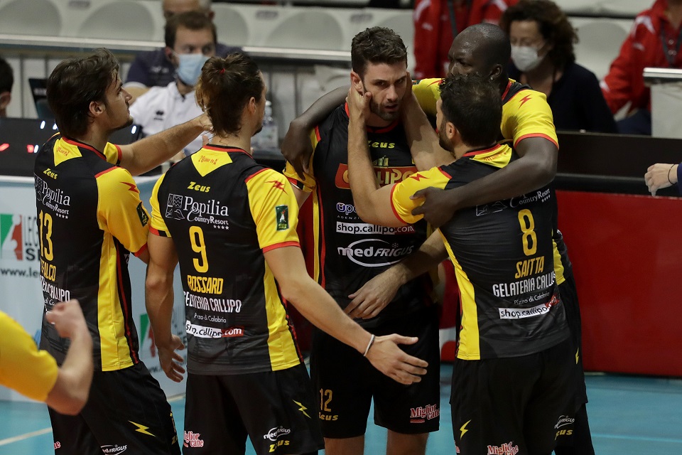 RAVENNA 18/10/2020. VOLLEY PALLAVOLO. CONSAR PORTO ROBUR COSTA RAVENNA - TONNO CALLIPO VIBO VALENTIA.