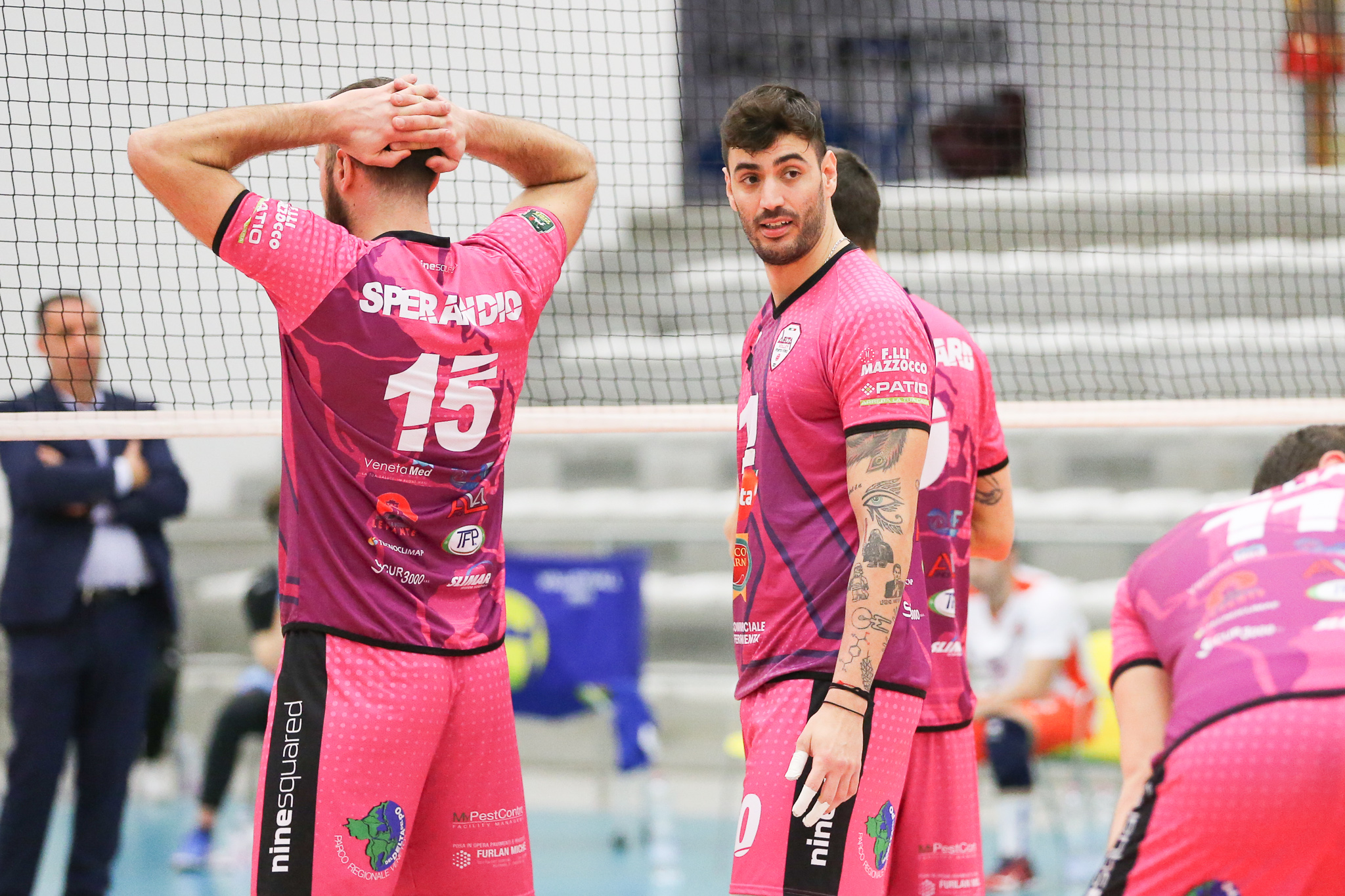 AR1V8181 Il capitano della Delta Group Rico Carni sarà protagonista del media day dedicato alla Coppa Italia insieme al compagno Enrico Lazzaretto, al Presidente Luigi Veronese e a coach Massimo Zambonin