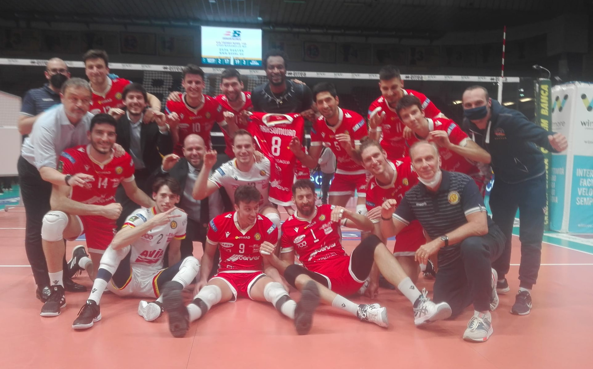 Esultanza a fine partita 2