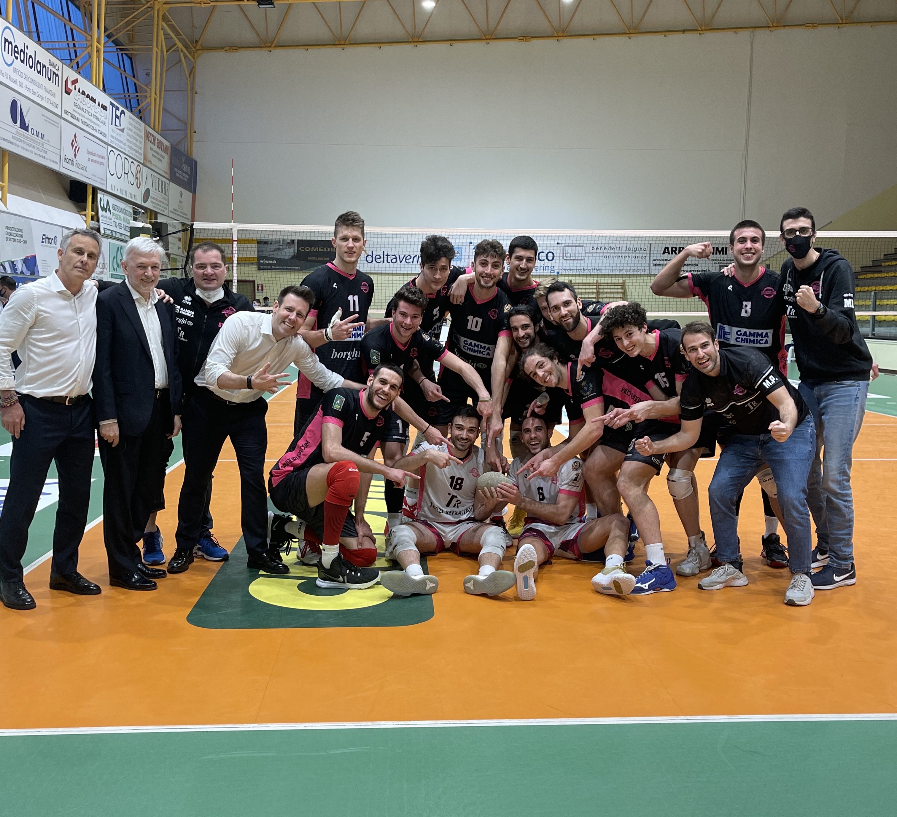 Foto vittoria Gamma Chimica in gara 1 vs Grottazzolina
