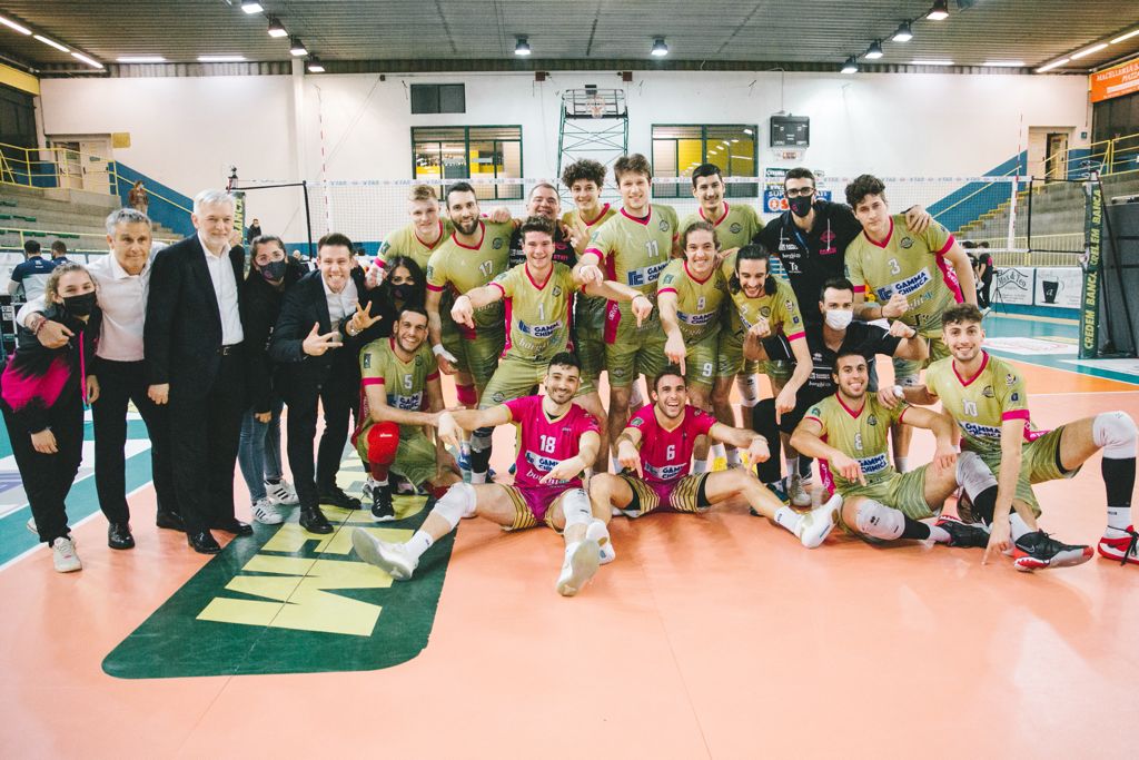 Foto vittoria gara 3 Gamma Chimica Brugherio
