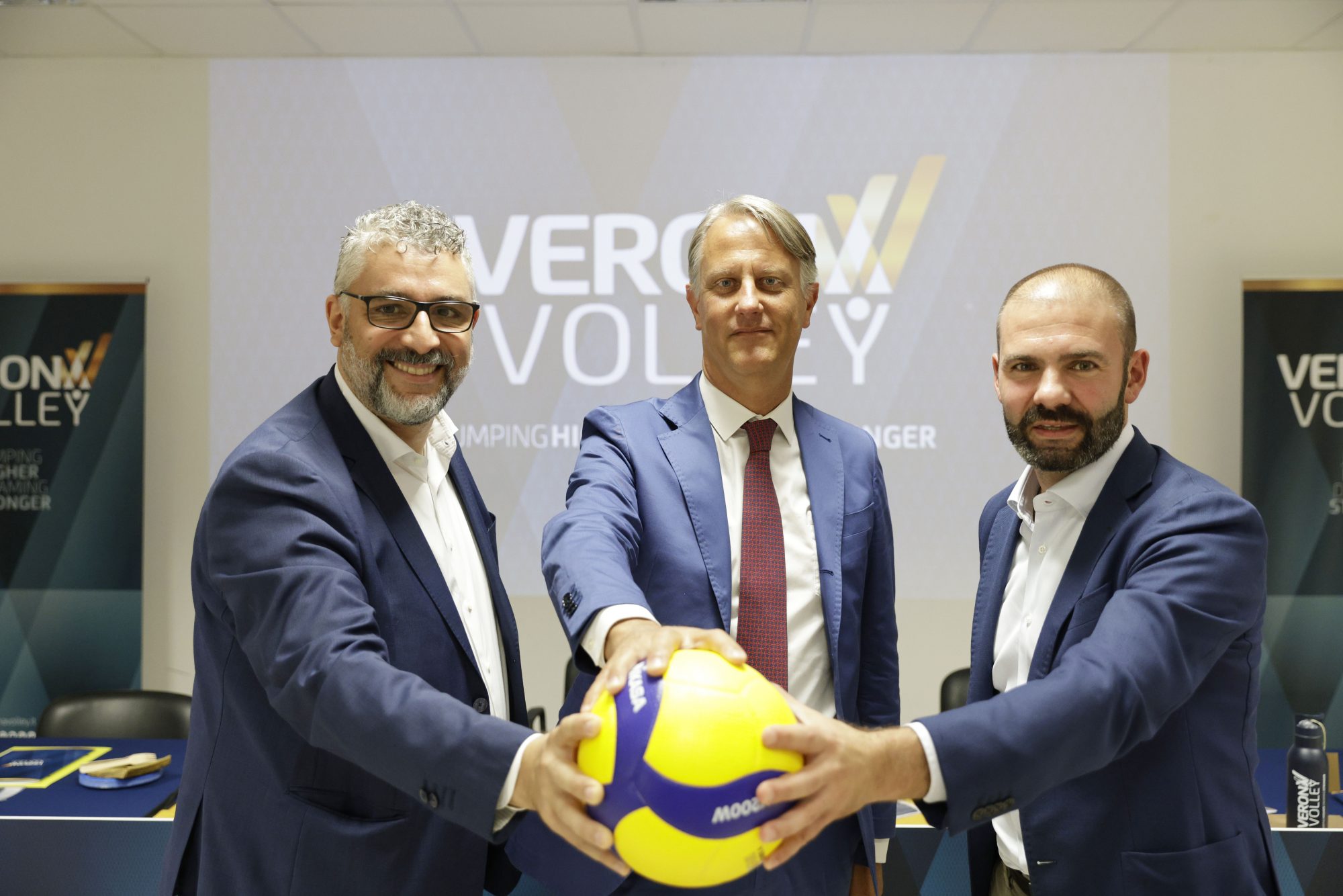 Verona Volley Marchesi, Fanini, Venturi alla presentazione ufficiale di Verona Volley