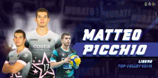 Matteo Picchio back up libero for Top Volley