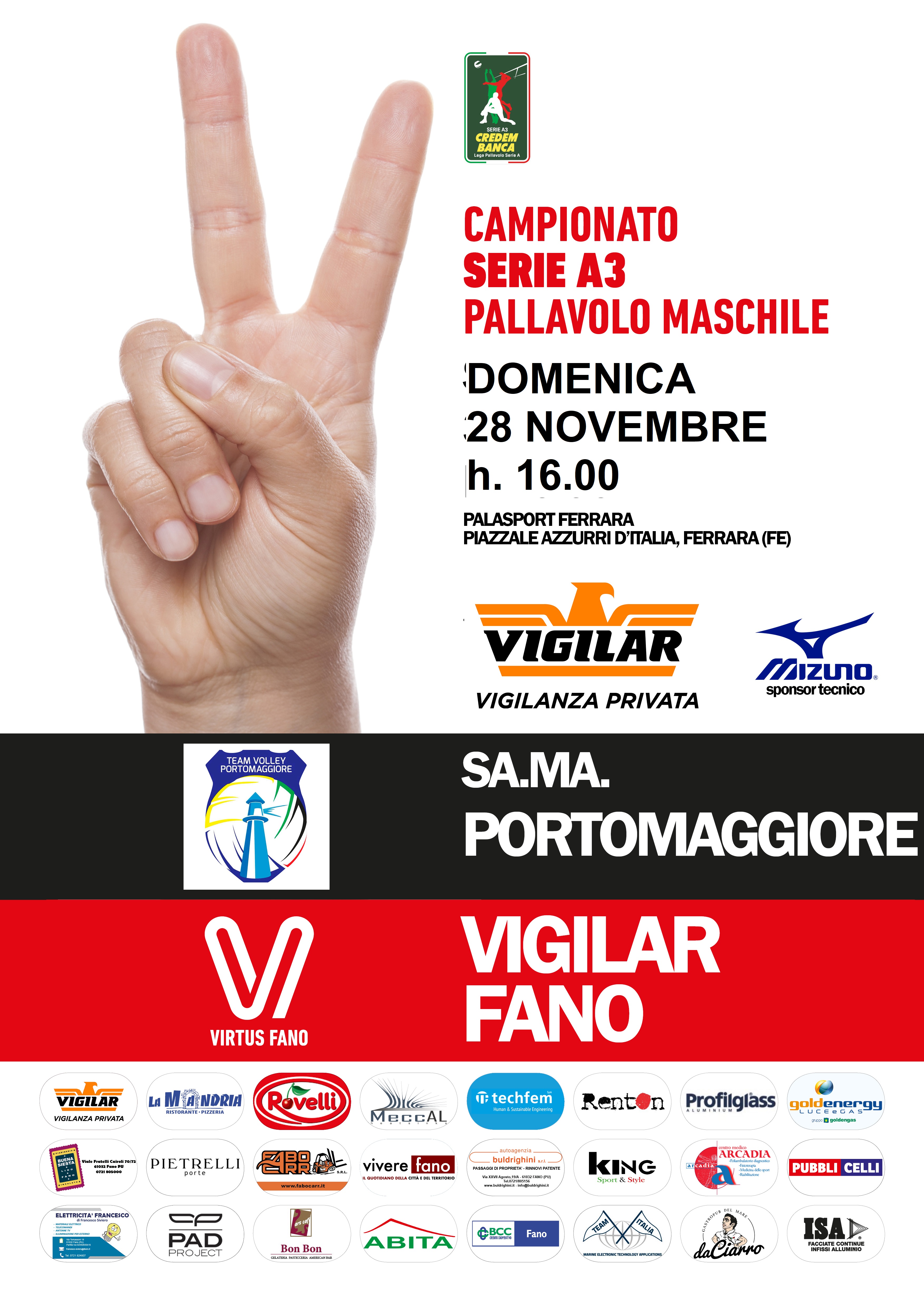 Locandina PORTOMAGGIORE(TRASFERTA) verticale 2020.21