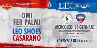 LEO SHOES CASARANO, LA COPPA ITALIA OCCASIONE PER IL RISCATTO IMMEDIATO