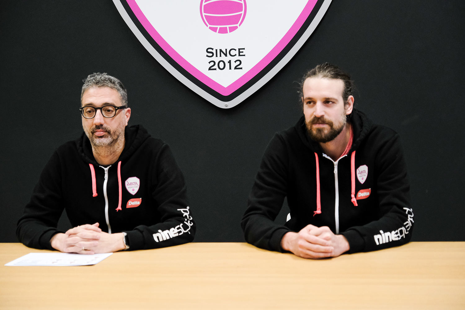 20. Delta-Reggio Emilia - Coach Tardioli e Bellei in conferenza stampa