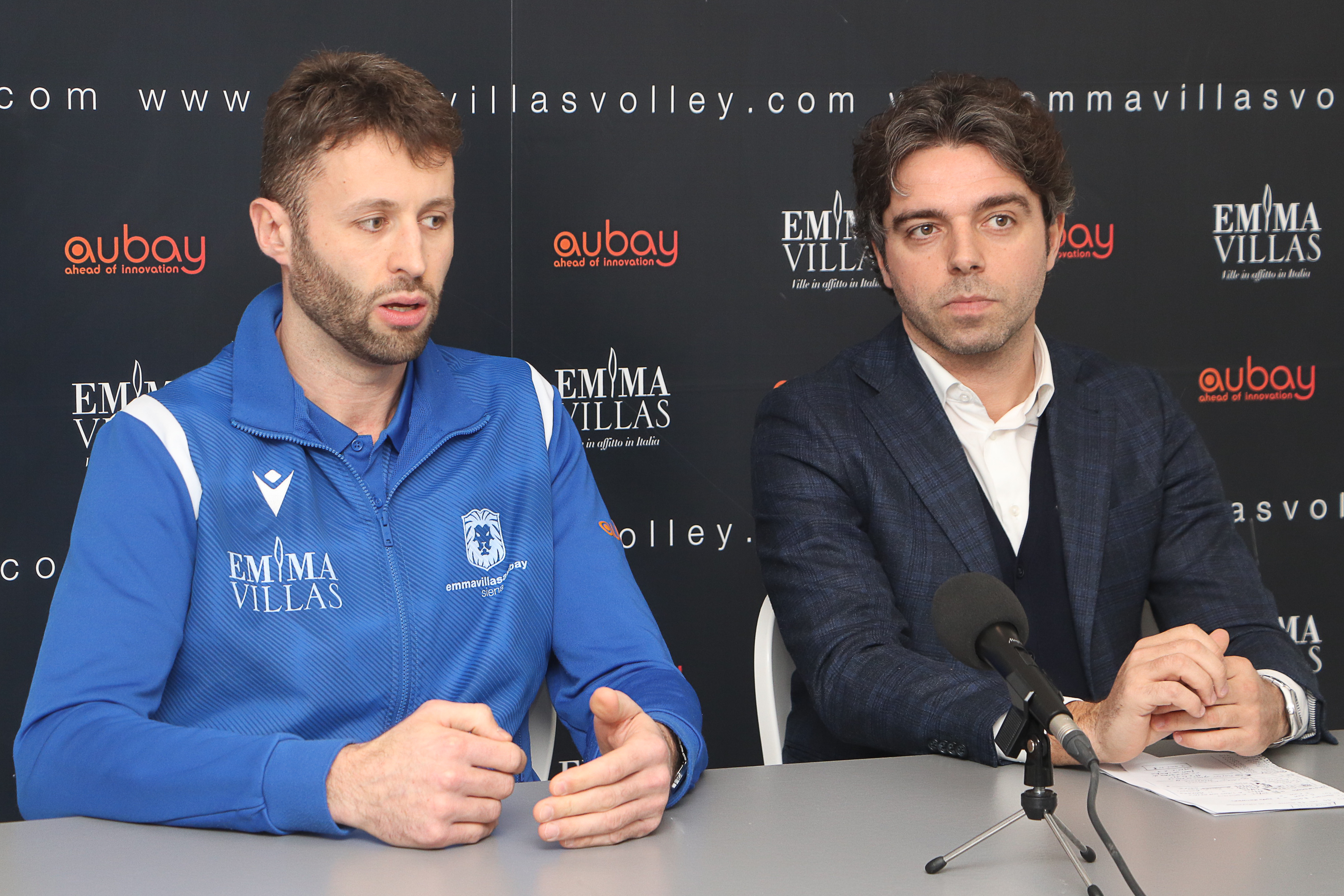 Conferenza stampa Emma Villas Aubay Siena 17 febbraio 2022 con Rossi e Ascheri
