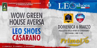 LEO SHOES CASARANO, ALLA PROVA DELLA CAPOLISTA AVERSA
