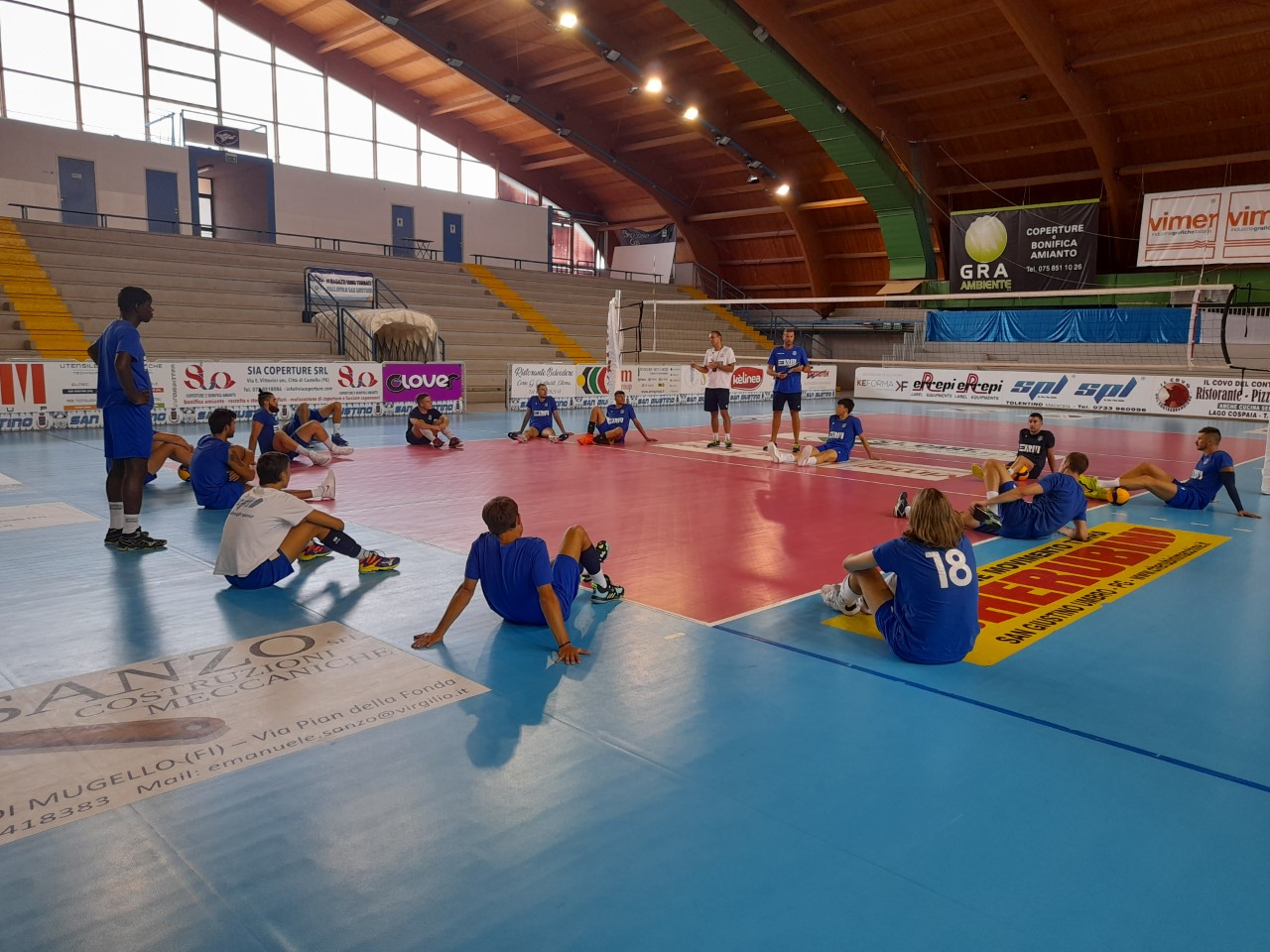 allenamento al palasport