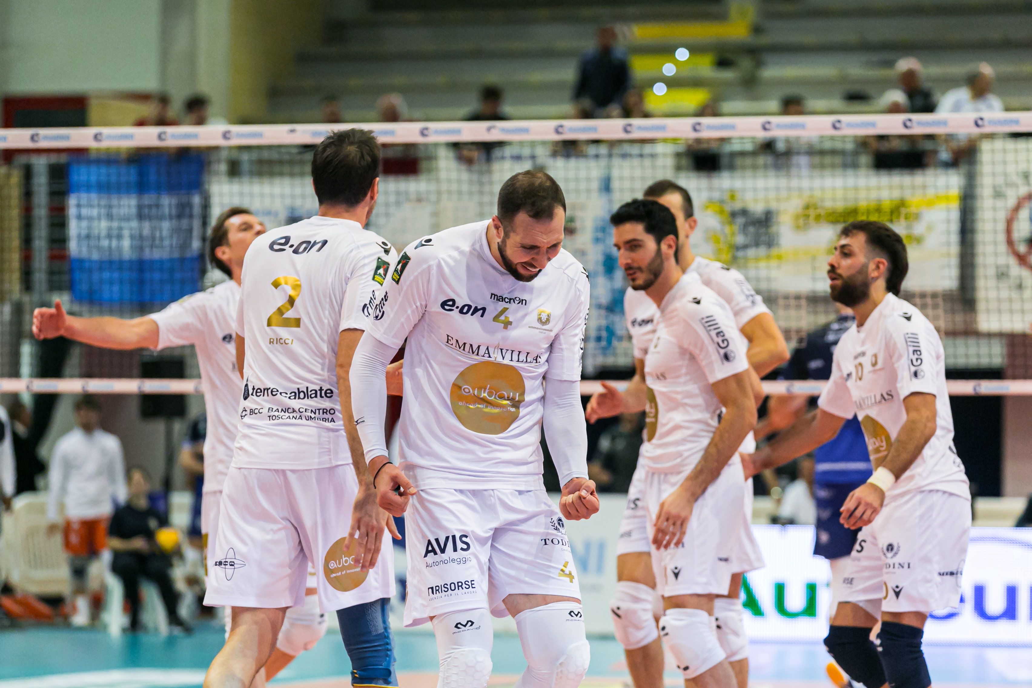 Cisterna-Siena esultanza di Petric