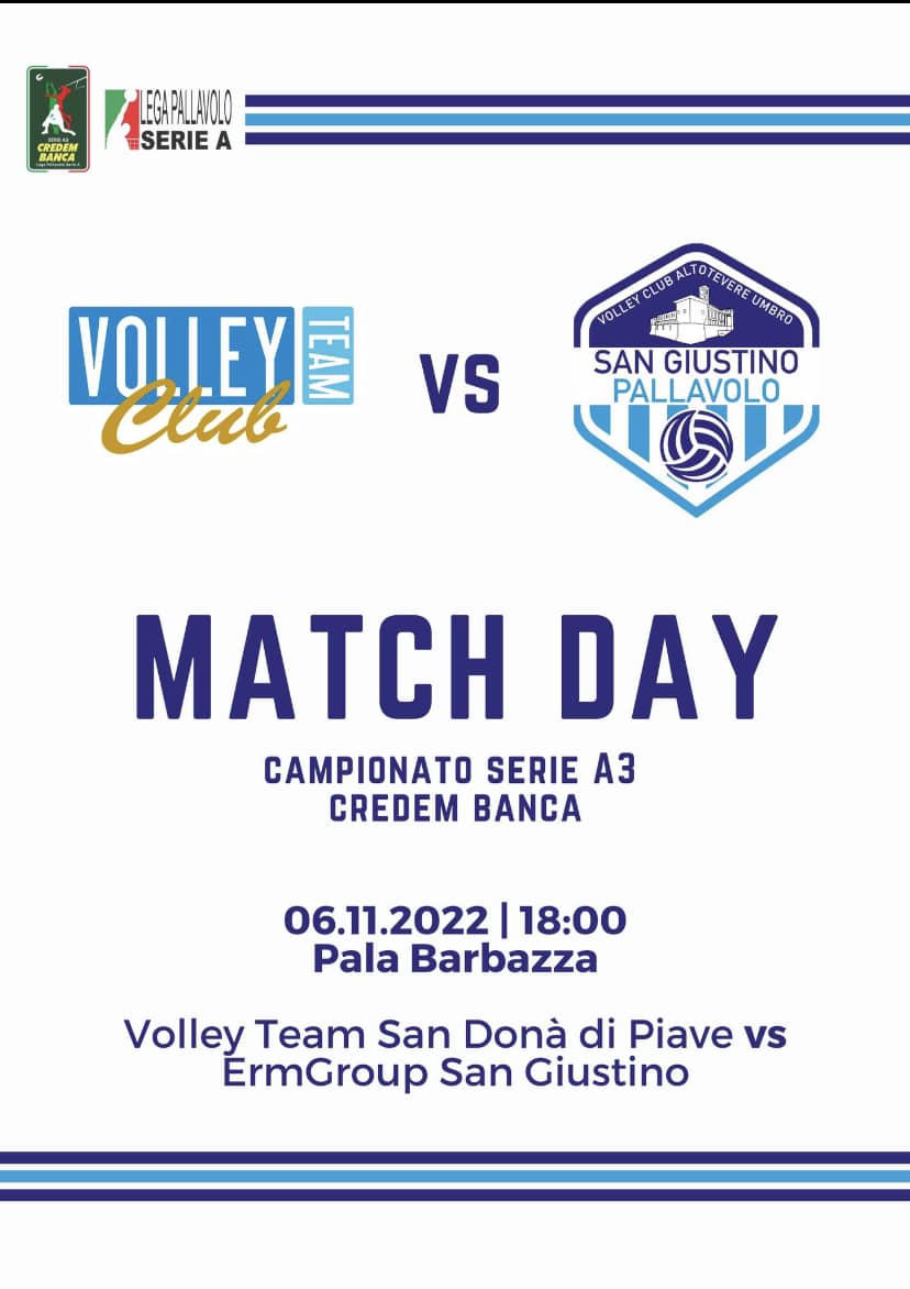 EmrGroup Pallavolo San Giustino vs Volley Team San Donà di Piave