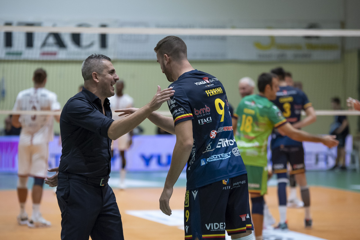Coach Ortenzi e Federico Ferrini