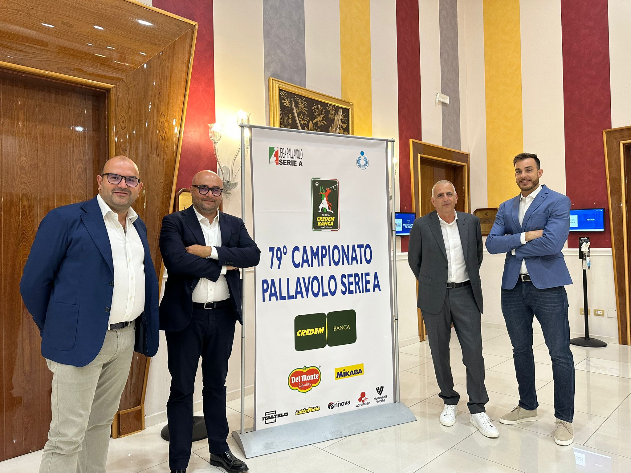 Da sinistra: Enzo Pulvirenti, Luigi Pulvirenti, Piero D'Angelo, Cesare Gradi
