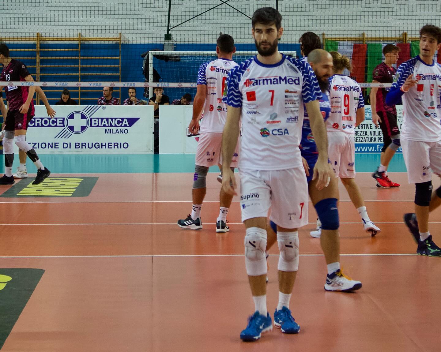 Riccardo Scaltriti nel match contro la Gamma Chimica Brugherio