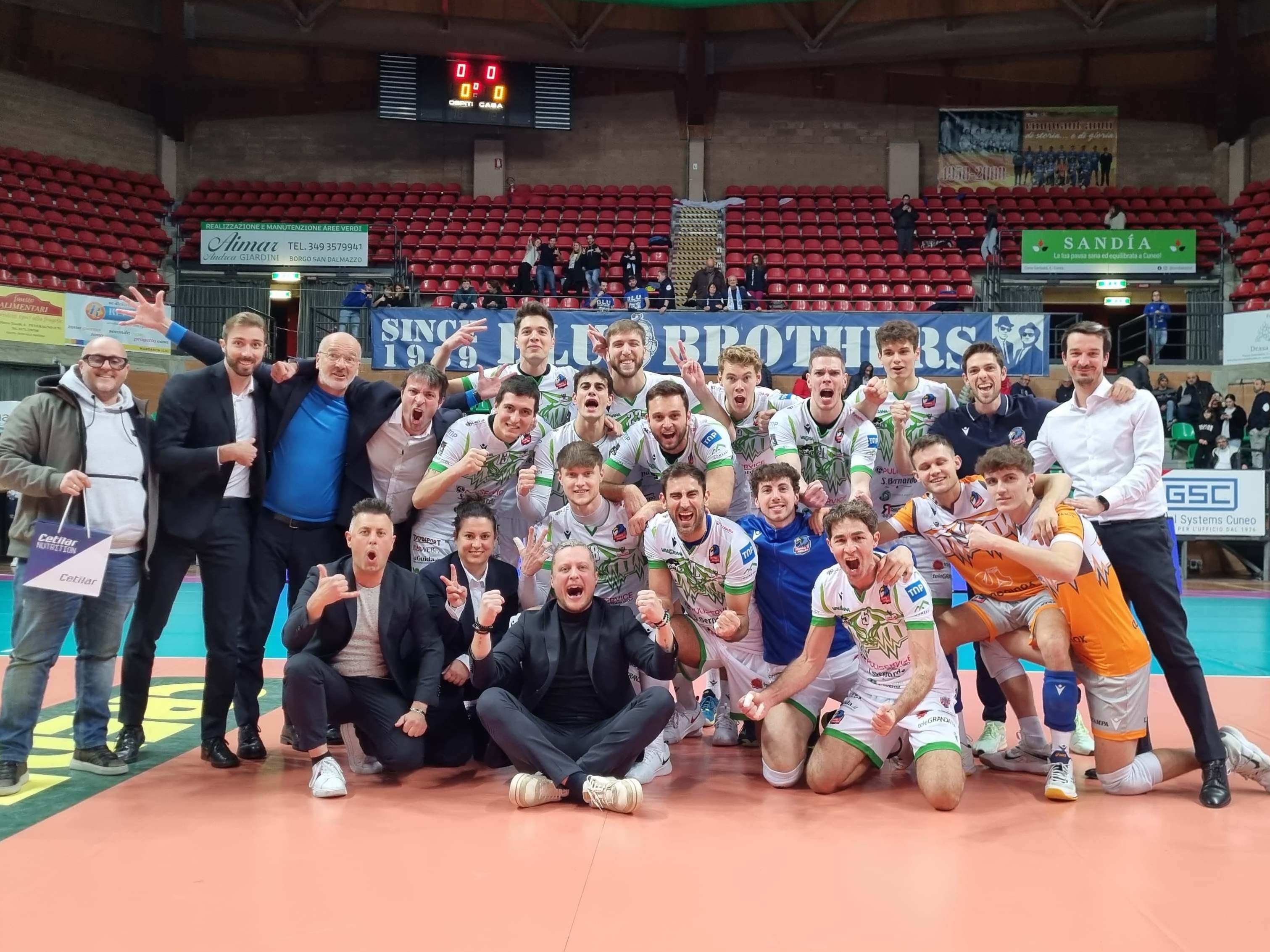 Vittoria di Cuneo contro Reggio Emilia