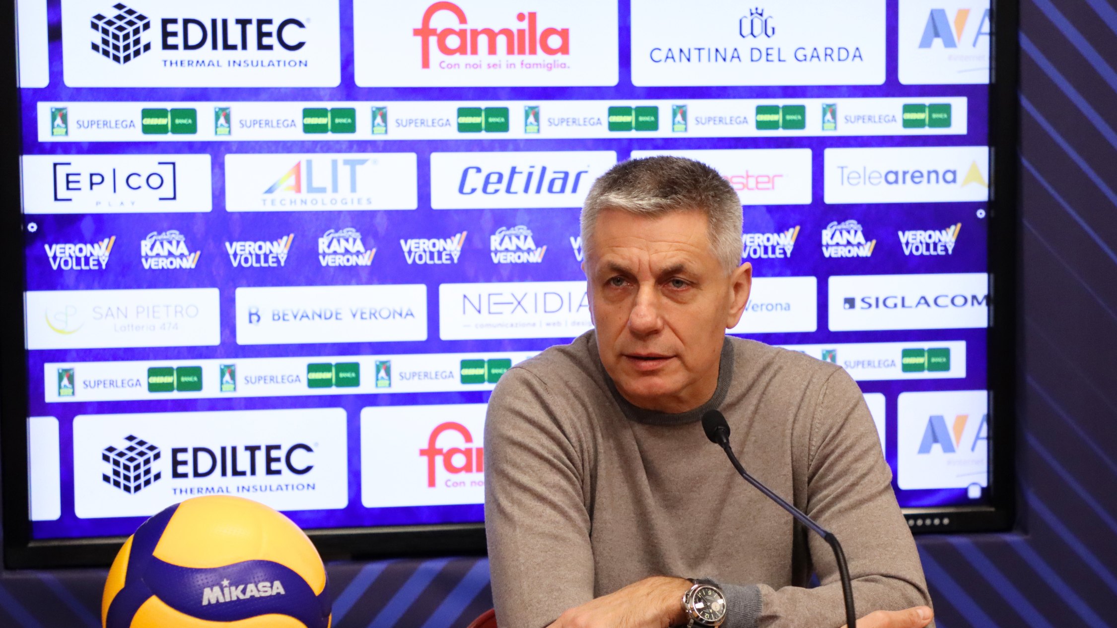 Coach Stoytchev presenta Allianz Milano-Rana Verona