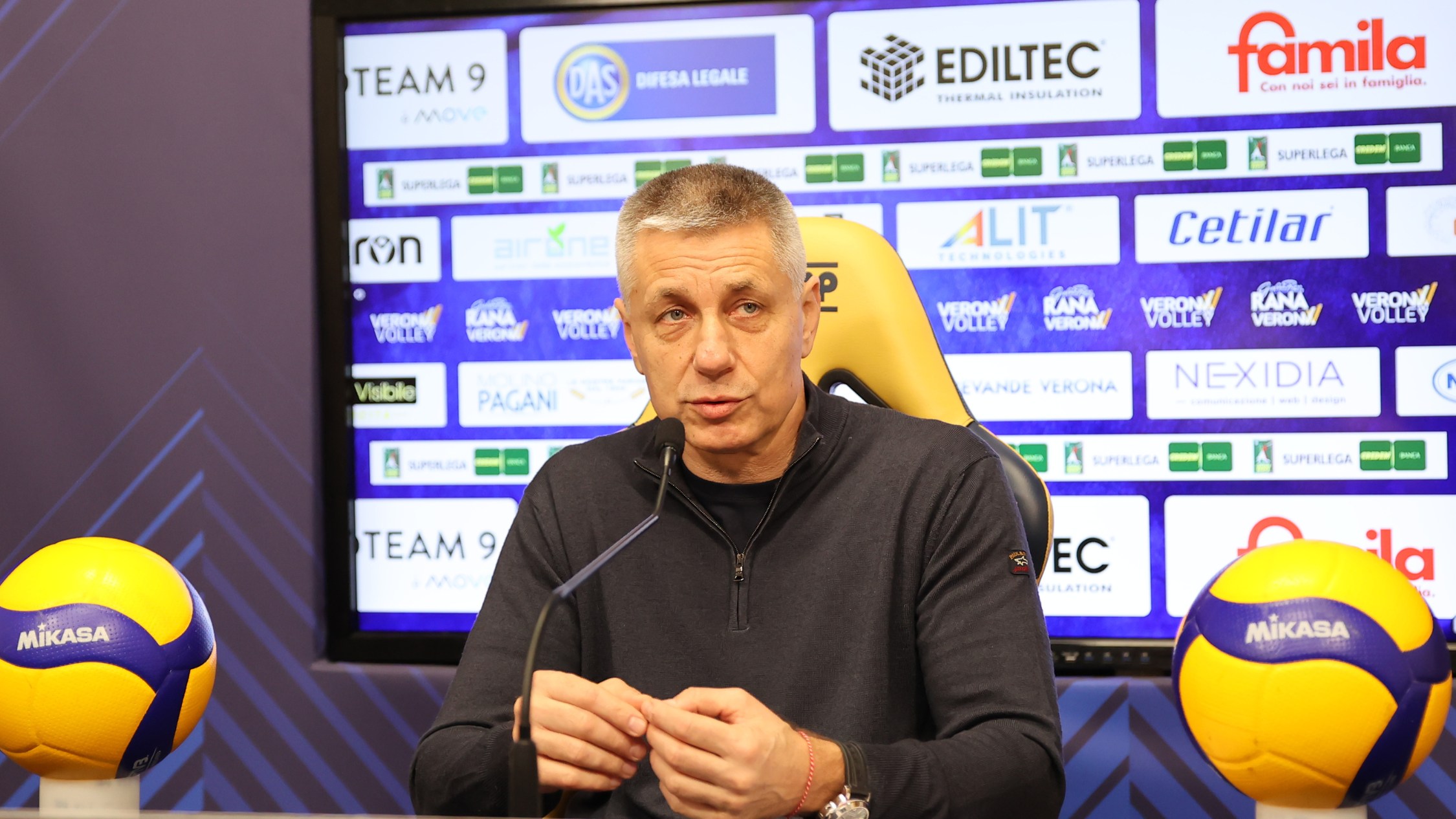 Coach Stoytchev presenta Rana Verona-Cucine Lube Civitanova
