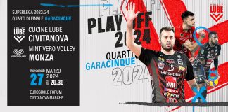 Info prevendita ticket per Gara 5 dei Quarti Scudetto tra Lube e Mint