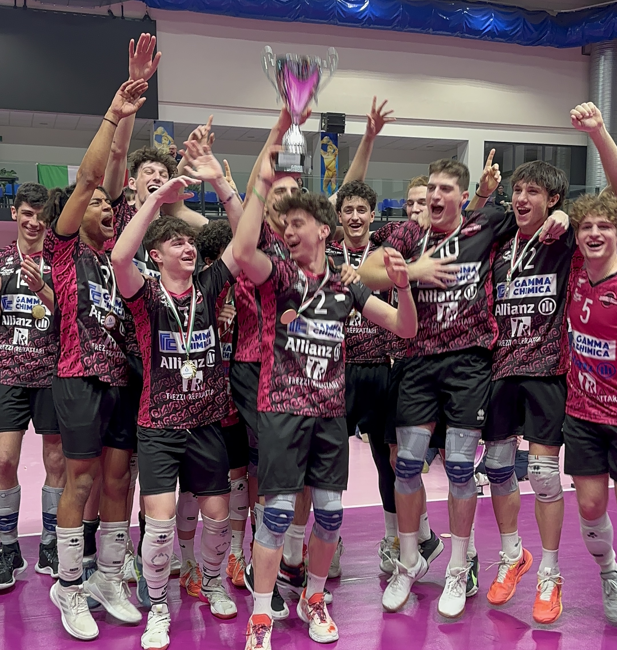 festeggiamenti titolo U19 2024